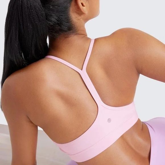 CRZ Yoga Butterluxe Y Back Padded Sports Bra Pink Peony M - Picture 4 of 6